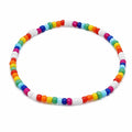 Colorful round plastic bead bracelets, unisex sweet geometric shapes, advertising promotional gift accessories