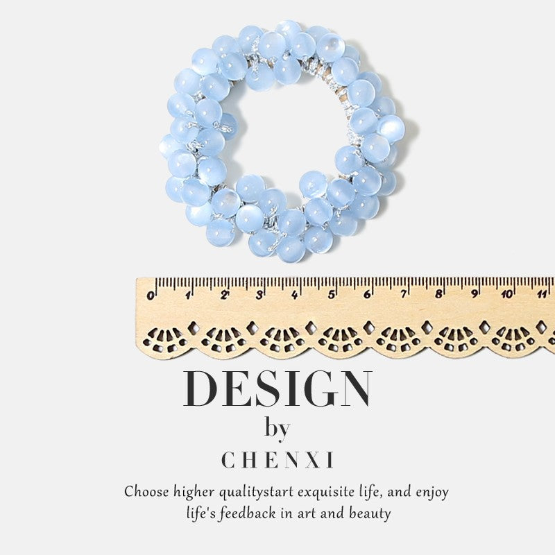 Korean style A Cat's Eye Stone hair tie hair tie INS style internet celebrity hair tie wholesale new simple girls' hair tie wholesale