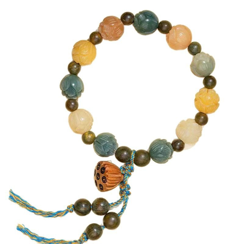 New lotus Bodhi good luck bracelet new Chinese retro niche bracelet women's simple and versatile bracelet