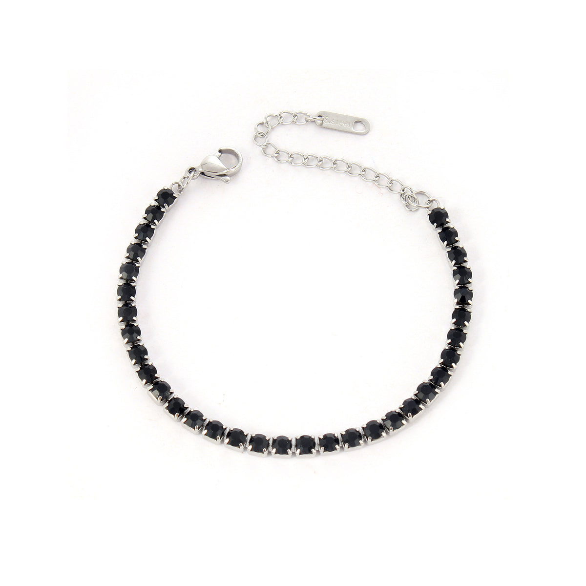 The new cross-border stainless steel diamond bracelets from Europe and the United States are cold and indifferent, and there are many rows of diamond micro-inlaid zircon jewelry, men's and women's hand jewelry