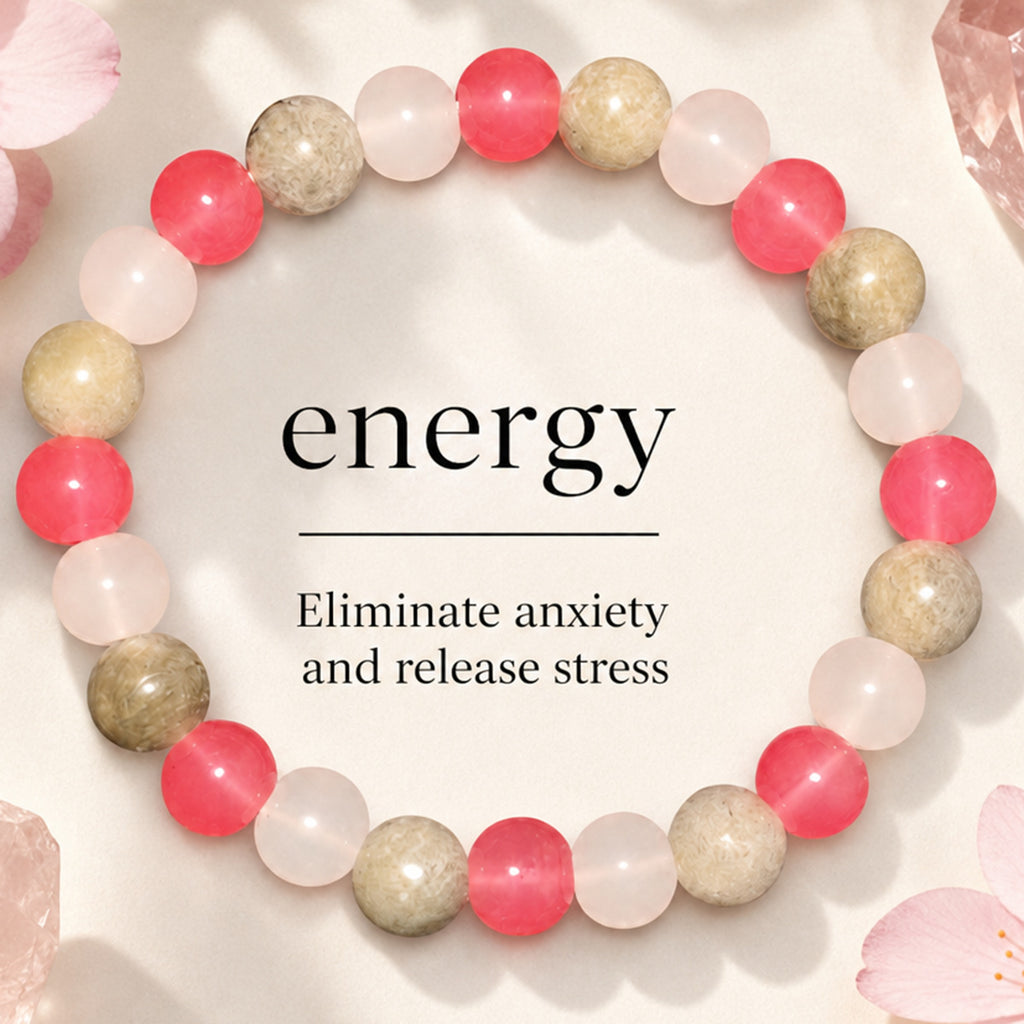 Xiyin TK cross-border best-selling natural stone bracelet, tiger's eye stone rose quartz, Shoushan stone handmade bead string, elastic bracelet wholesale