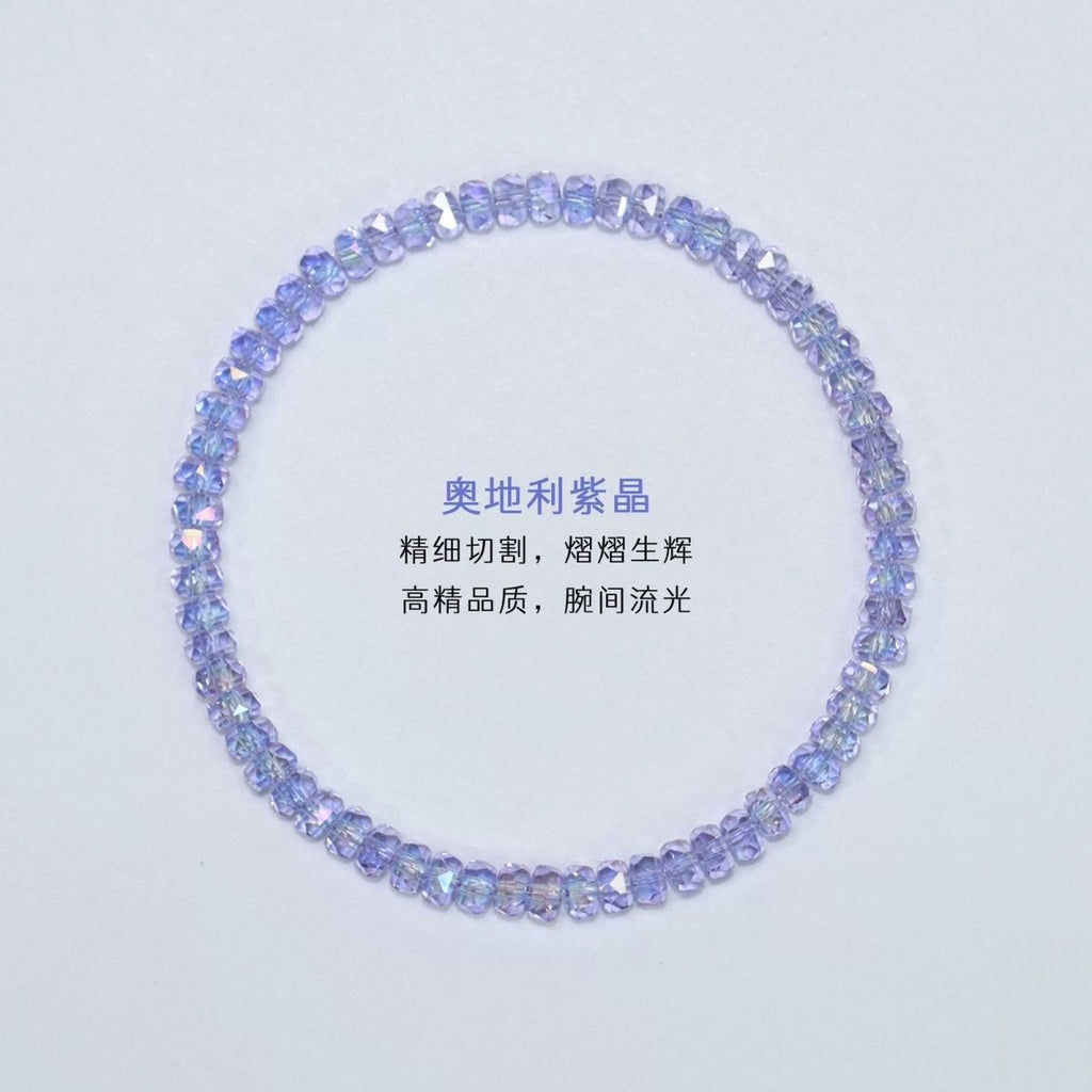 Factory direct sales: premium wheel beads, Shijia crystal flat beads, DIY handmade loose bead bracelets, necklaces, accessories